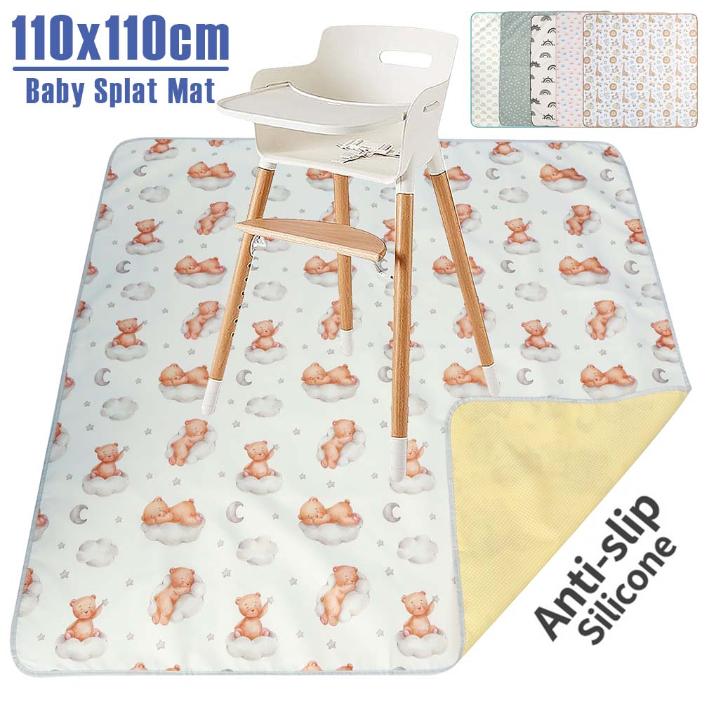 Highchair Splash Mat - Tappetino antiscivolo per seggiolone Tappetino antiscivolo