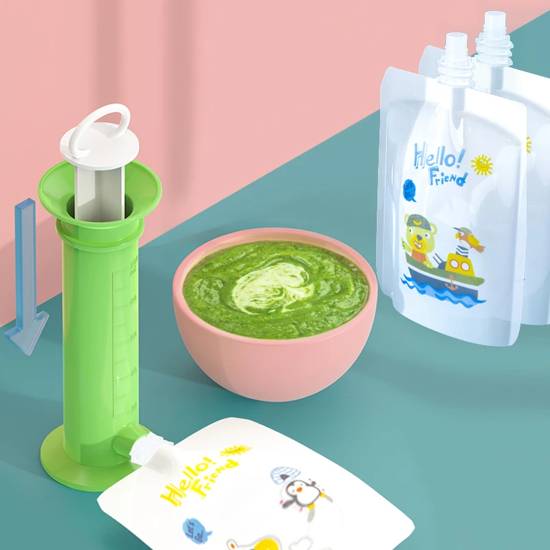 Baby Food Pouches 1 Year Old - Dispenser di riempimento per purea di