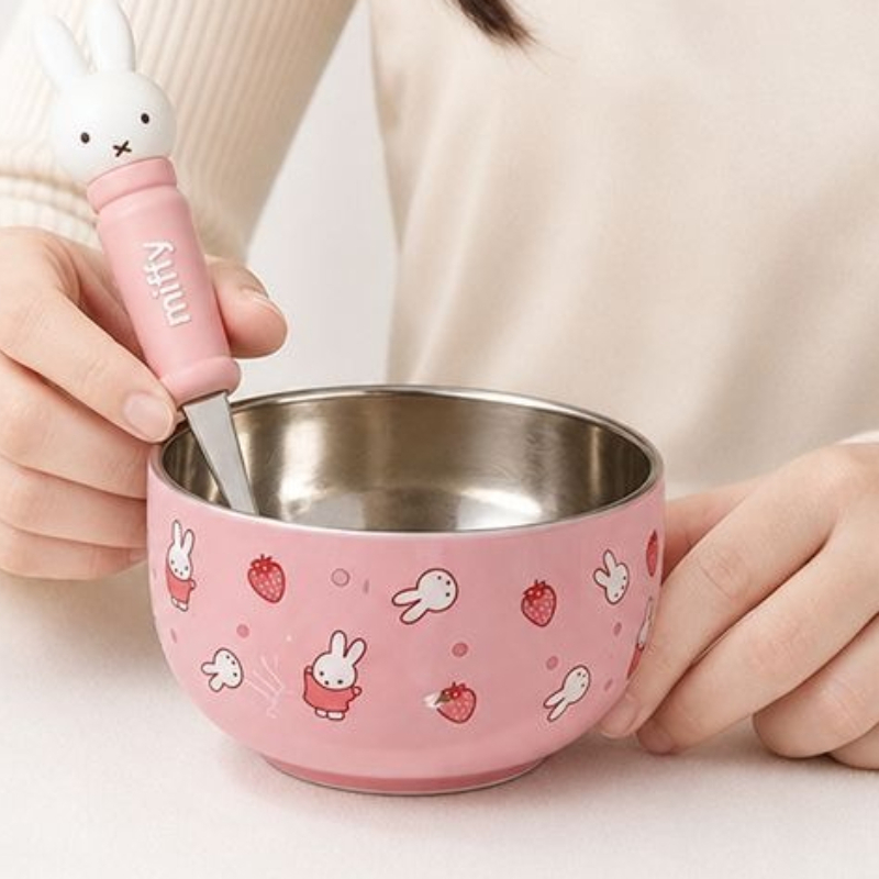 Baby Food Japan - Cartoon Kawaii Miffy Ciotola isolata antiscottatura
