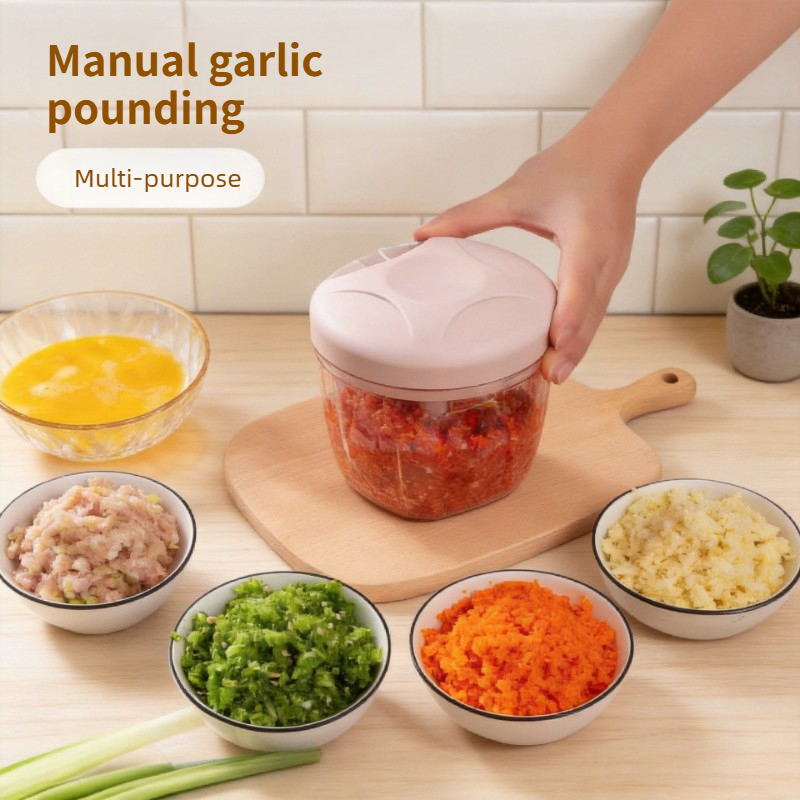 Baby Kitchen Food - Grande Tritatore Manuale per Aglio, Resistente
