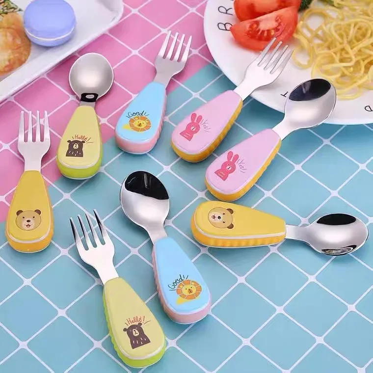Baby Food Japan - 1 set creativo forchetta cucchiaio forchetta