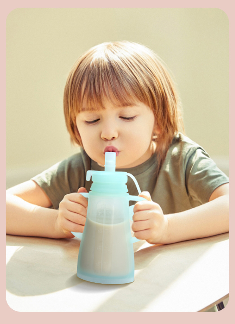 Baby Food Options - Nuova Borsa Riutilizzabile in Silicone per