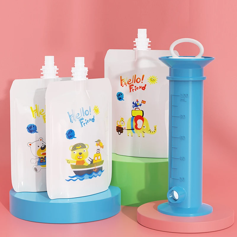 Baby Food Pouches 1 Year Old - Dispenser di riempimento per purea di