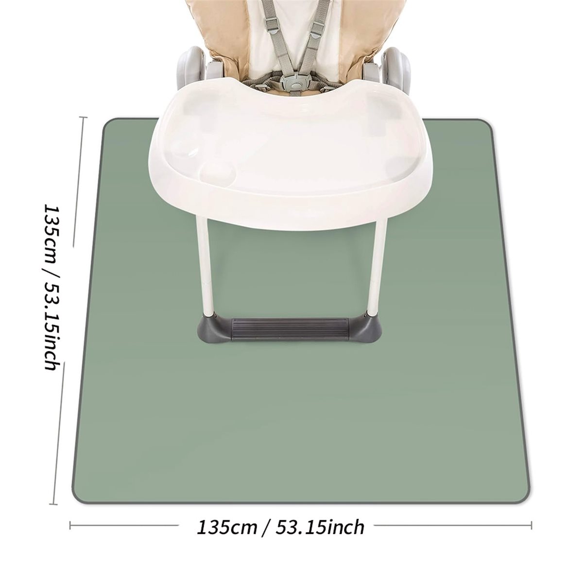 Highchair Splash Mat - Tappetino Antispruzzi FUA@ per Sotto la
