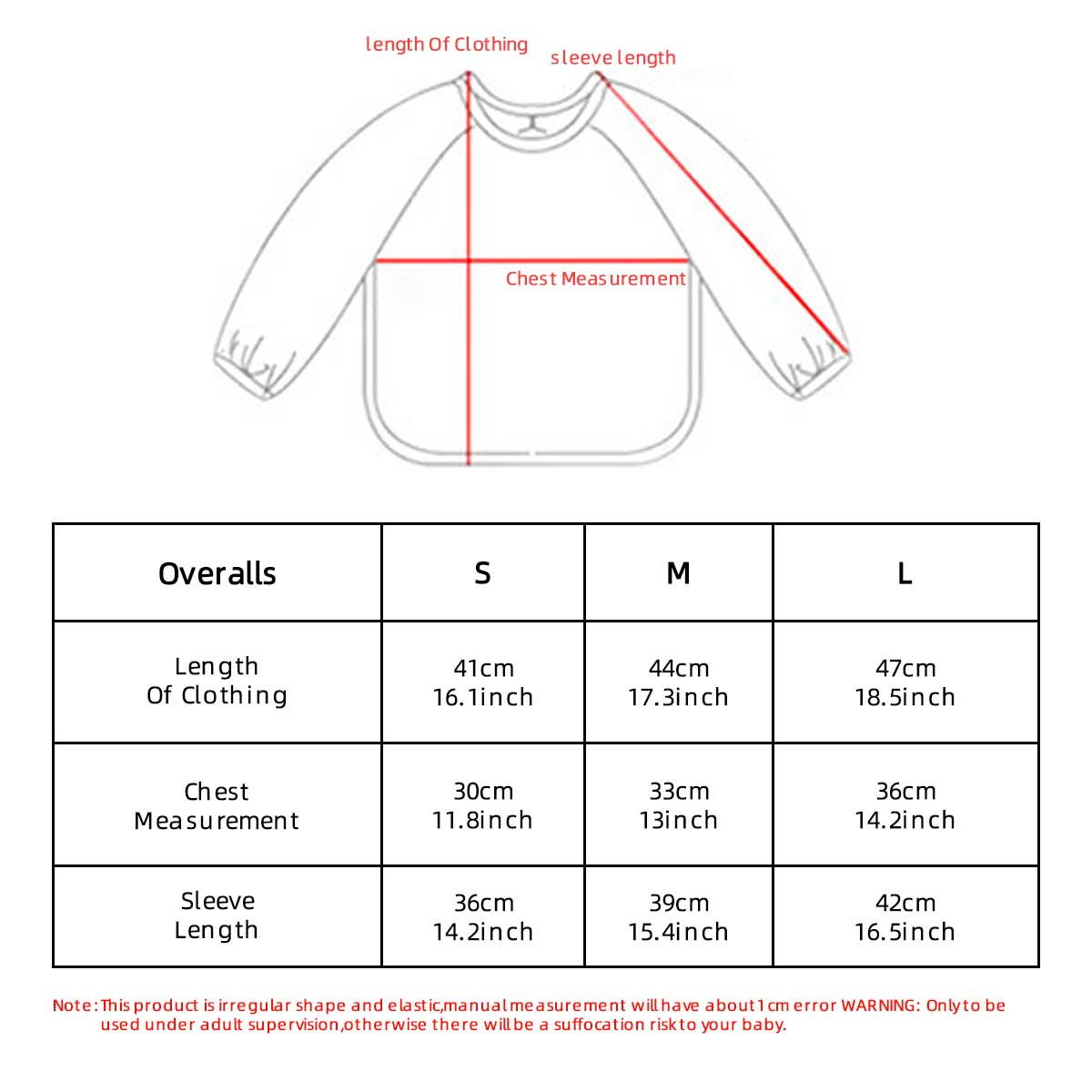 Bavaglini in PU a maniche lung - Bib Long Sleeve recensione e prezzo