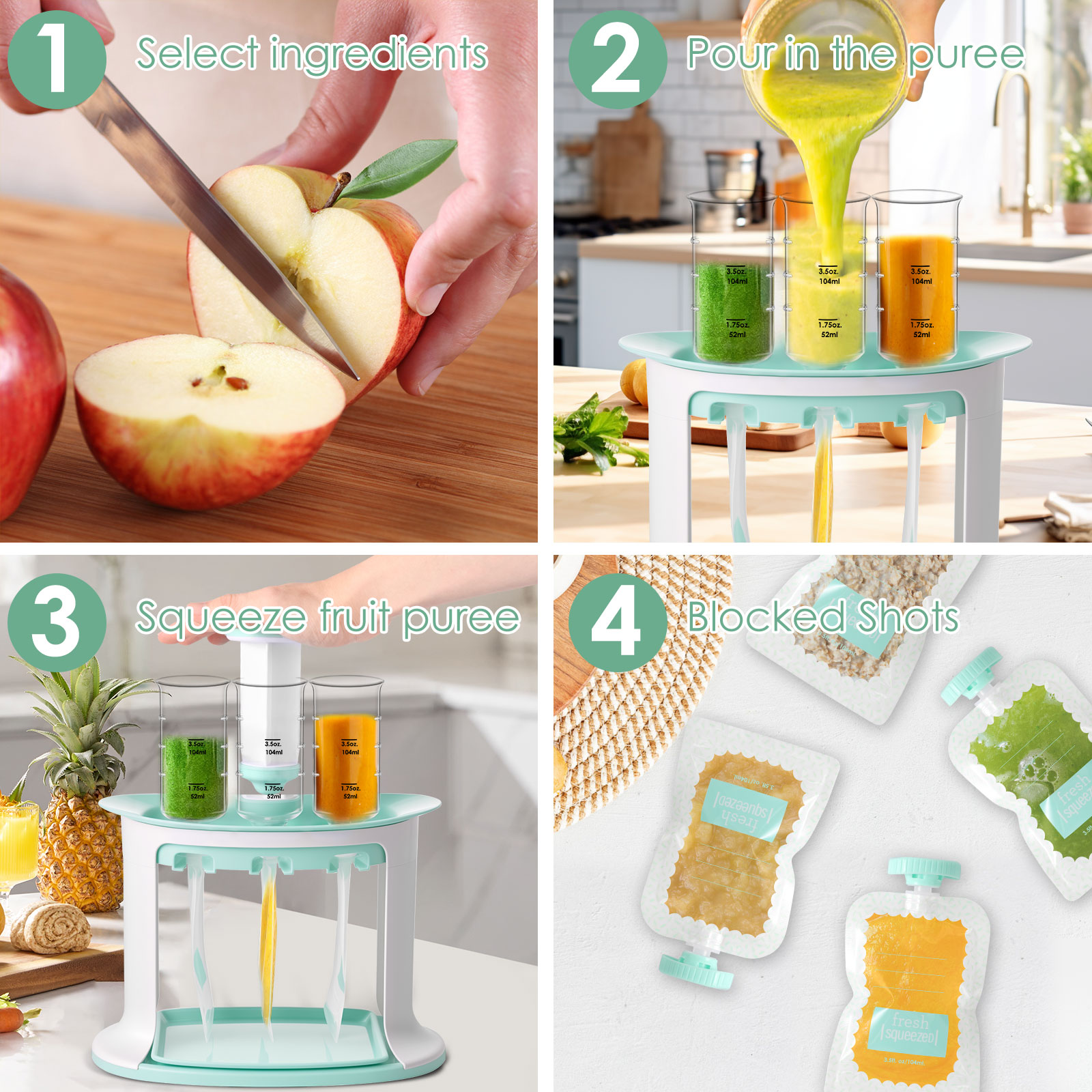 Stazione di compressione per r - Baby Food Pouches 1 Year Old recensione e prezzo