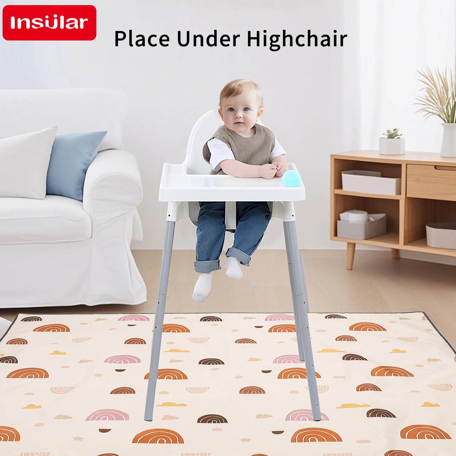 Per bambini sotto seggiolone S - Highchair Splash Mat recensione e prezzo