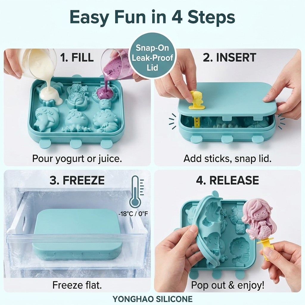 Stampo in Silicone a 6 Cavità  - Baby Food Jelly recensione e prezzo