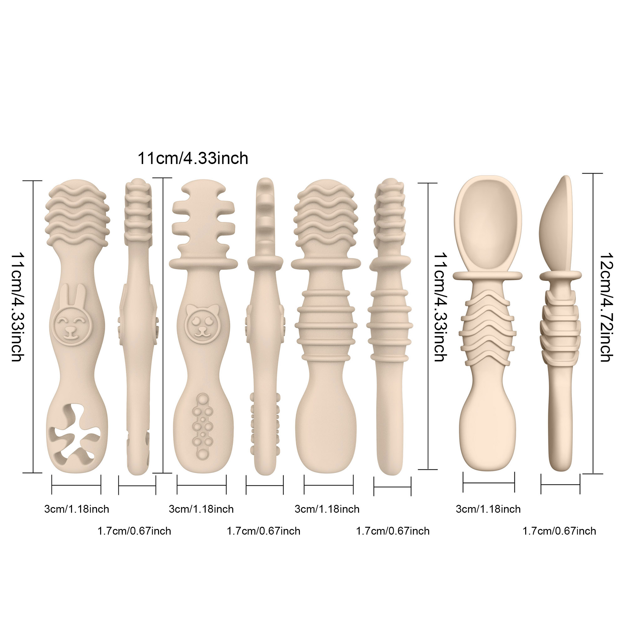 4 cucchiai in silicone per ali - Baby Food For 7 Month Old recensione e prezzo